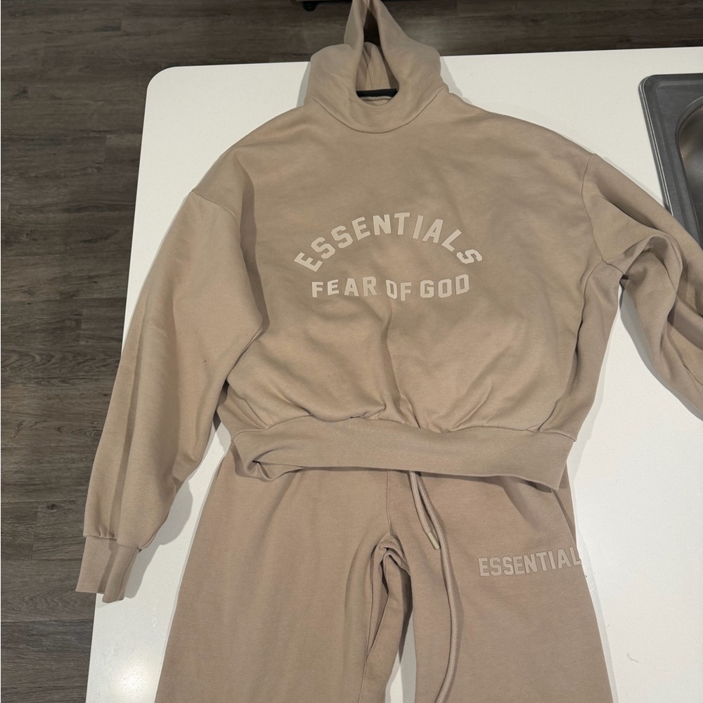 Essentials Cozy Beige Sweatpants